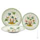 Colección BIRD PLATES Juego de vajilla de 12 piezas para 4 personas vajilla de cerámica Castelli pintada a mano Made in Italy