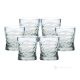 Set de 6 auténticos vasos de agua modernos pintados a mano en cristal de calidad superior.