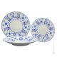 Colección TULIPA PLATES Juego de vajilla de 12 piezas para 4 personas vajilla de cerámica Castelli pintada a mano Made in Italy