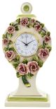 RELOJ ROSETA Cómoda Reloj de Mesa Cerámica Artística Barroca Oro 24k Hecho en Italia