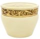 SOPORTE PARA MACETERO DE ORO Portaplantas de cerámica Creaciones artísticas Pan de oro de 24k Hecho en Italia