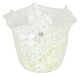 FAZZOLETTO MACETE MURRINE Centro de mesa de cristal de Murano florero de hoja de plata Murrine Venecia