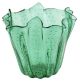 FAZZOLETTO BOLLE Centro de Mesa Jarrón de Cristal de Murano Venecia Hecho en Italia