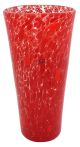 JARRÓN DE MACETE DE CONO DE PLATA Jarrón Murrine de hoja de plata de cristal de Murano Venecia hecho a mano