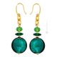 PENDIENTES WENDY bisutería artística cuentas de cristal de Murano con plata 925 auténtica hecha a mano Made in Italy