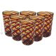 ACQUA CANNE Juego de 6 vasos de cristal de Murano Made in Italy