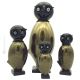 OWL Vidrio soplado de Murano Pan de oro de 24k, artesanía auténtica Made in Italy
