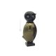 OWL Vidrio soplado de Murano Pan de oro de 24k, artesanía auténtica Made in Italy