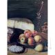 BODEGÓN Pintura sobre lienzo de Massimo Scarpa con técnica encáustica